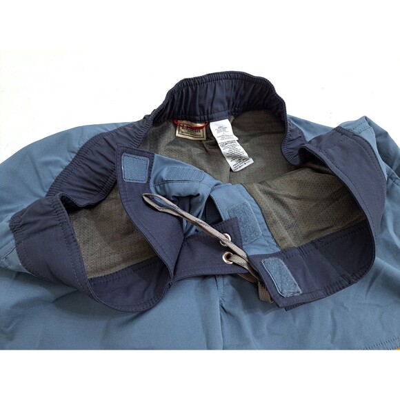 LL Bean Shorts Mens Large Swim Trunks Colorblock Lined Blue Brown - Picture 3 of 8